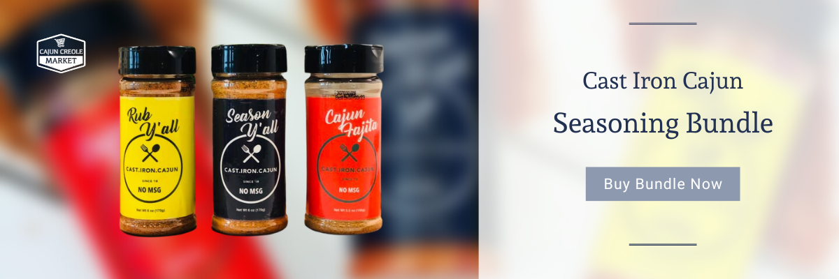 Cast Iron Cajon Seasoning Bundle | Cajun Creole Market